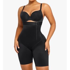 Shapellx High Waist Tummy Control Shapewear Shorts Butt Lift Black NWT Sz M